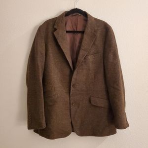 Vintage Lands End Tweed Coat Sport Coat